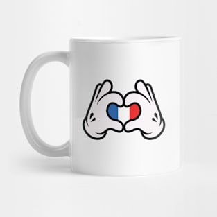 Hand Symbol of Love France Mug